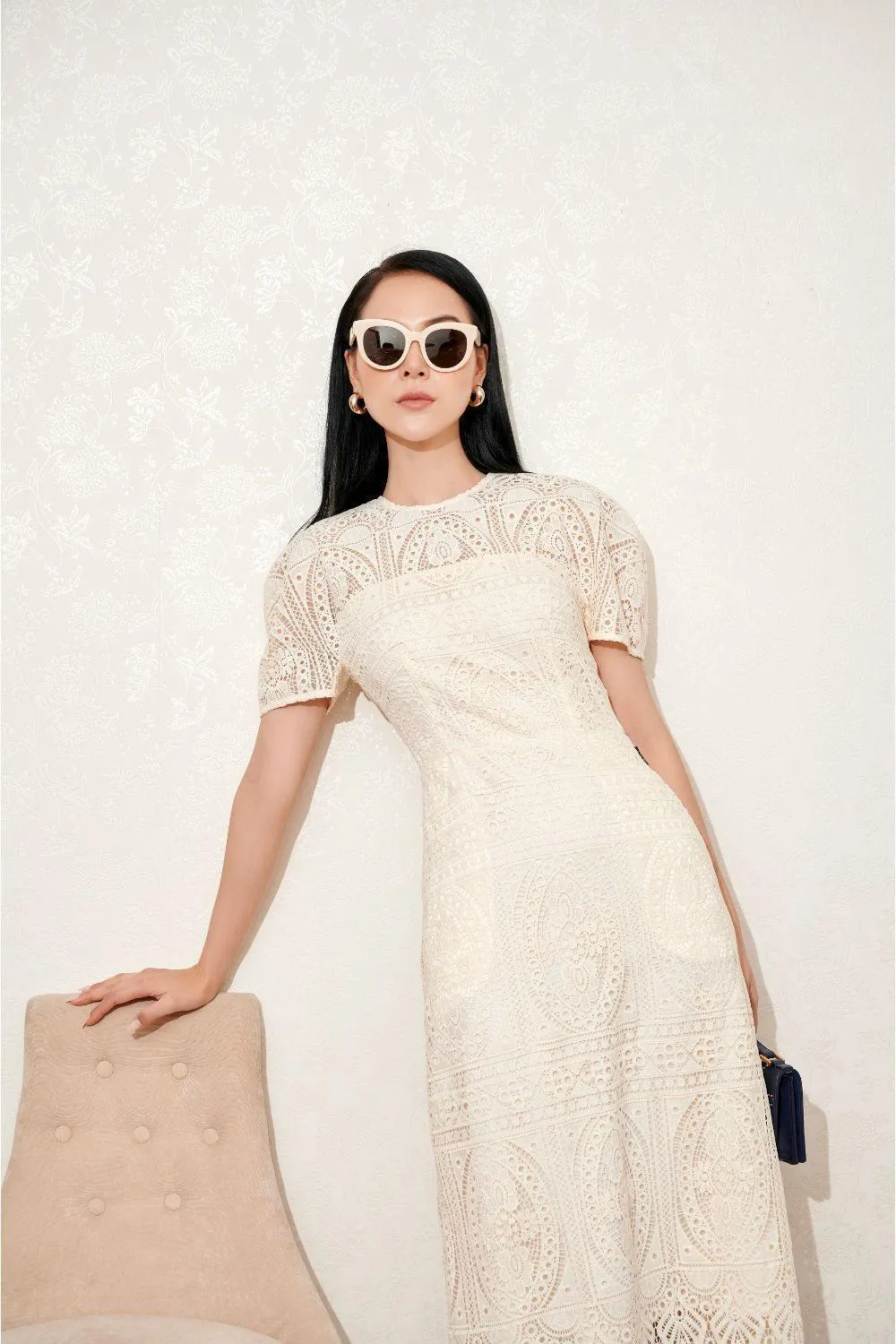 A-Laurent Puffy Sleeves Dress