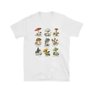 Aesthetic Oversized Mushroom Short Sleeve T Shirt