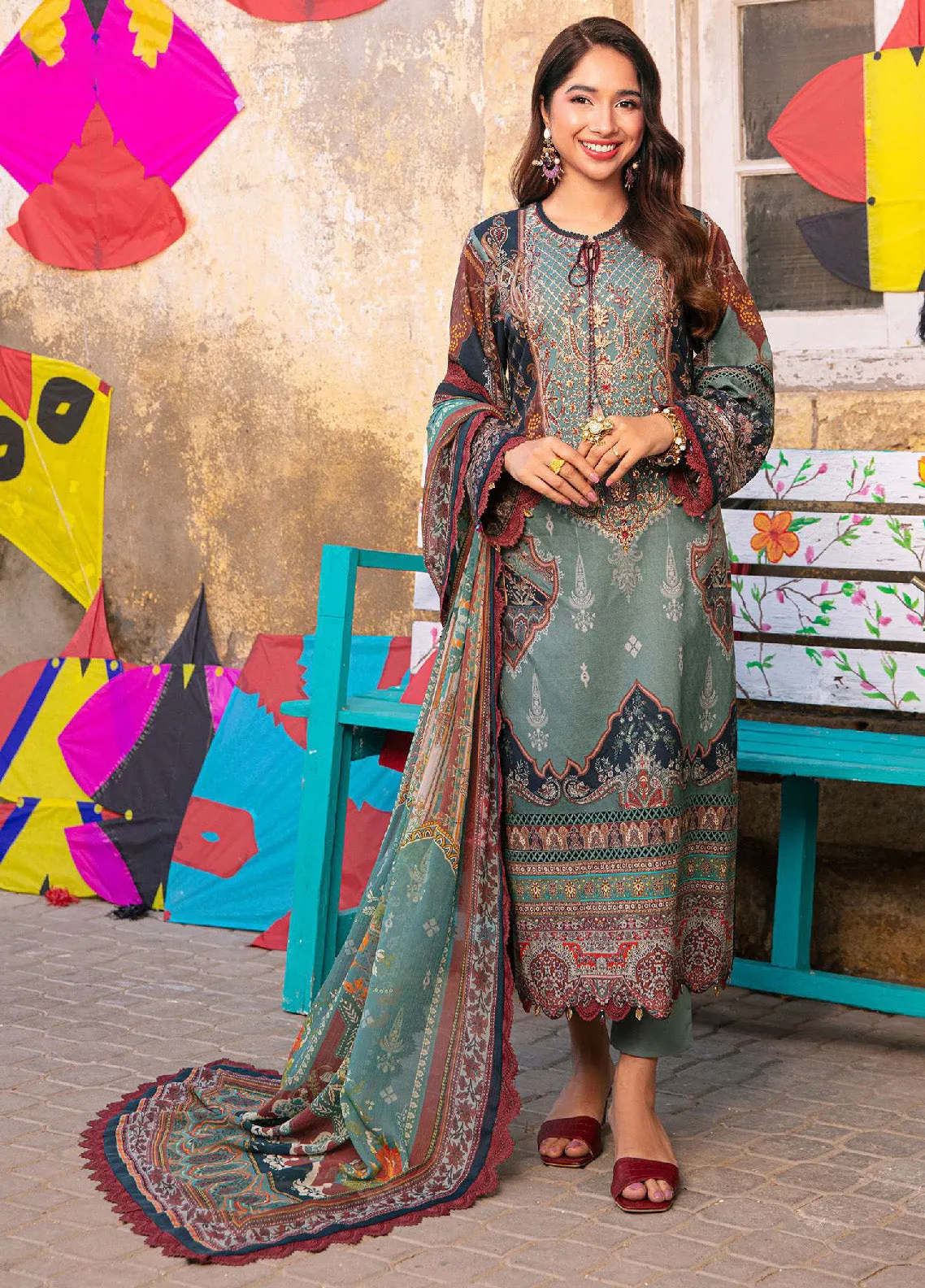 Aira By Asim Jofa Embroidered Jacquard Unstitched 3 Piece Suit - AJ24AP AJAR-01