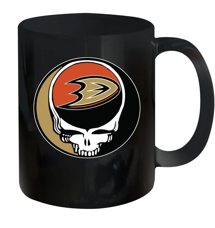 Anaheim Ducks Grateful Dead Steal Your Face Hockey NHL Ceramic Mug 11oz