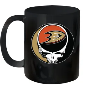 Anaheim Ducks Grateful Dead Steal Your Face Hockey NHL Ceramic Mug 11oz