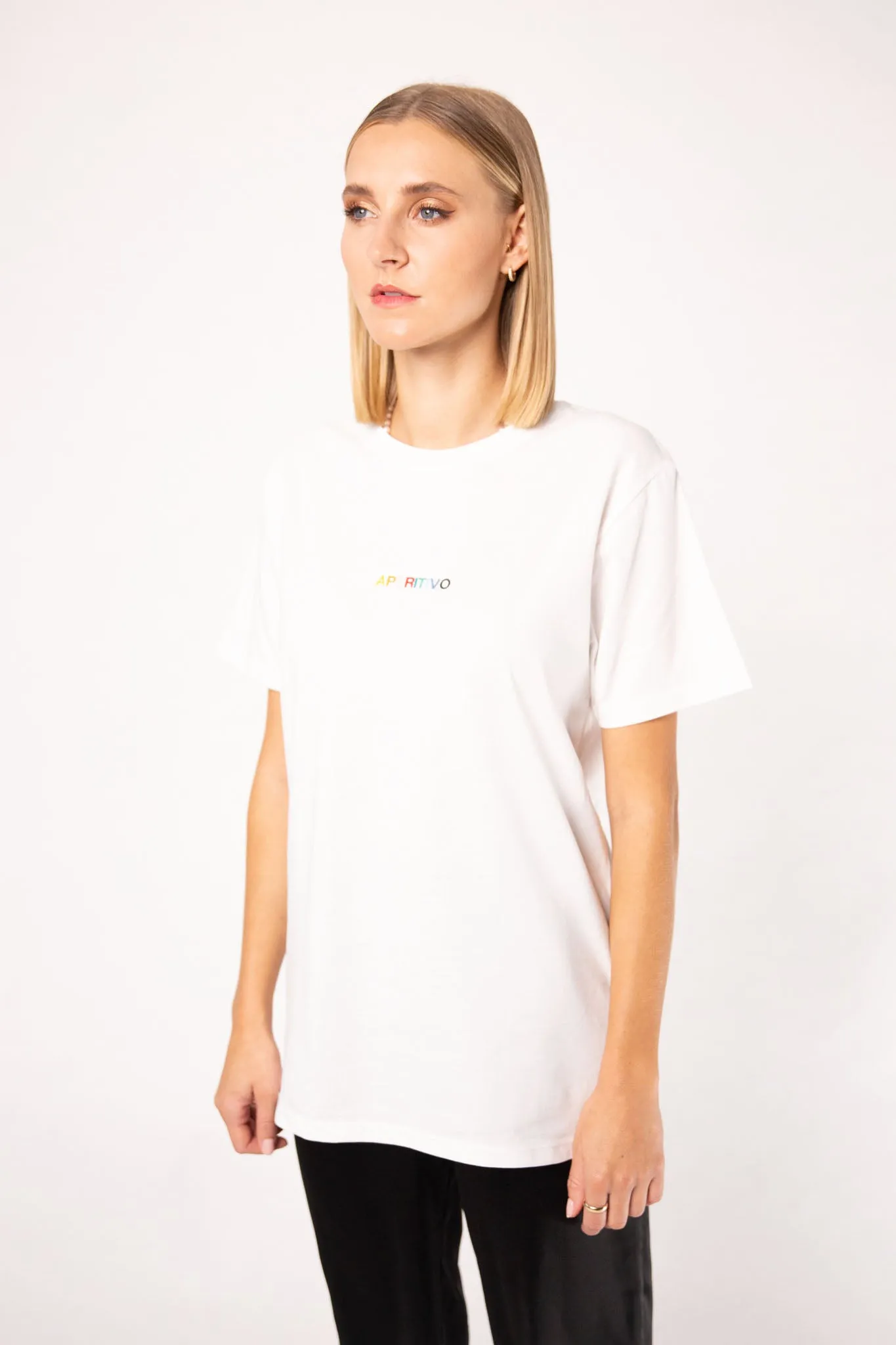 Aperitivo | Besticktes Frauen Oversized Bio Baumwoll T-Shirt