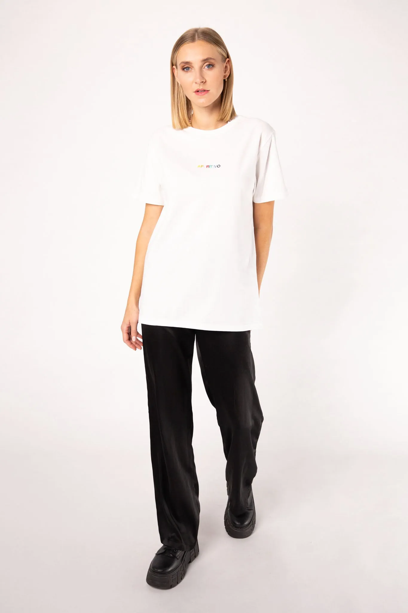 Aperitivo | Besticktes Frauen Oversized Bio Baumwoll T-Shirt