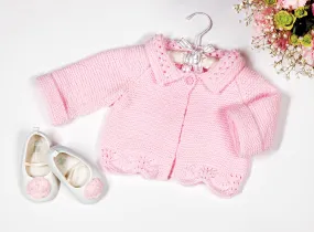 Baby Garter and Lace Sweater