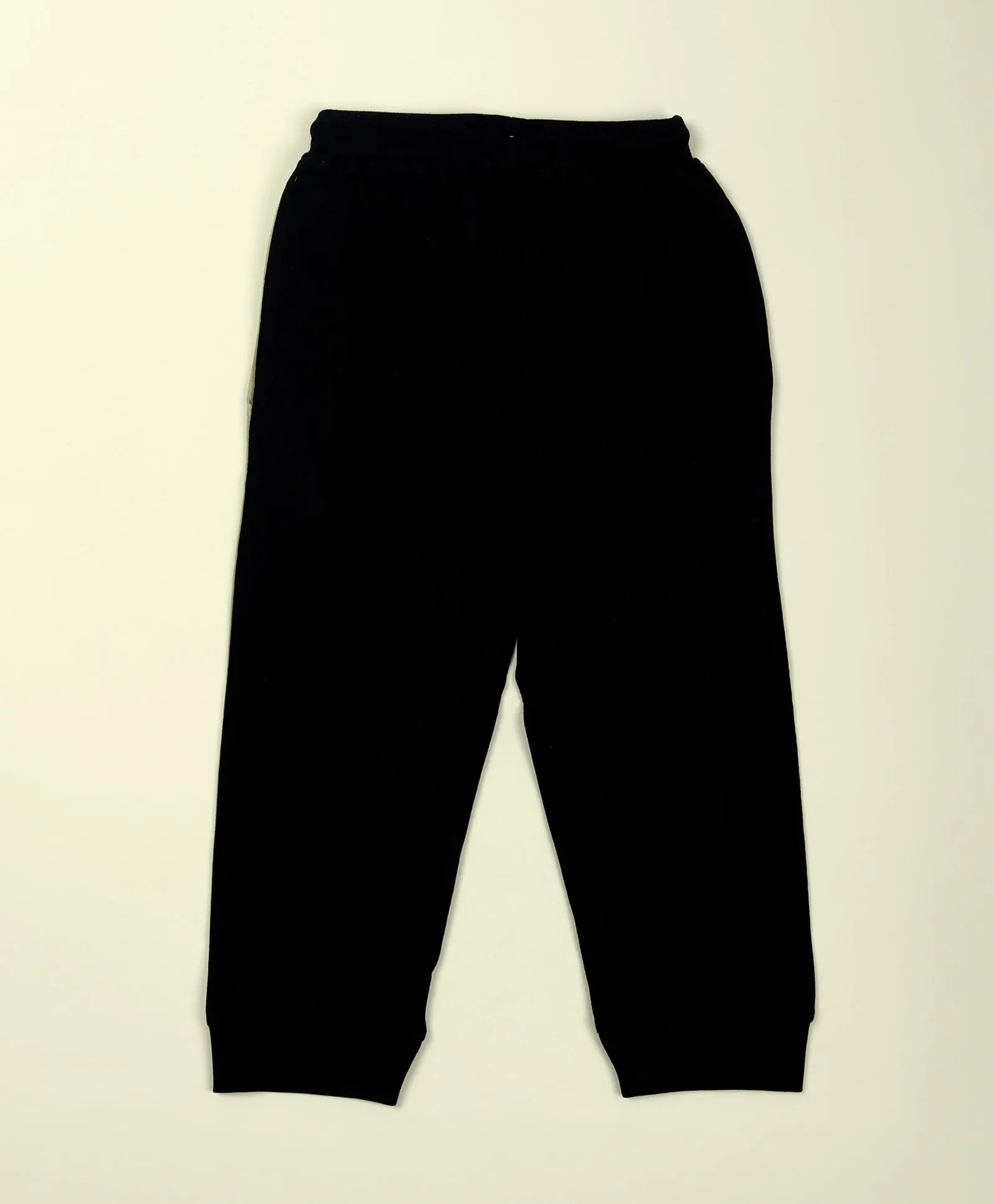 Boys Monochrome Colorblock Half Sleeves T-Shirt & Lounge Pant Set