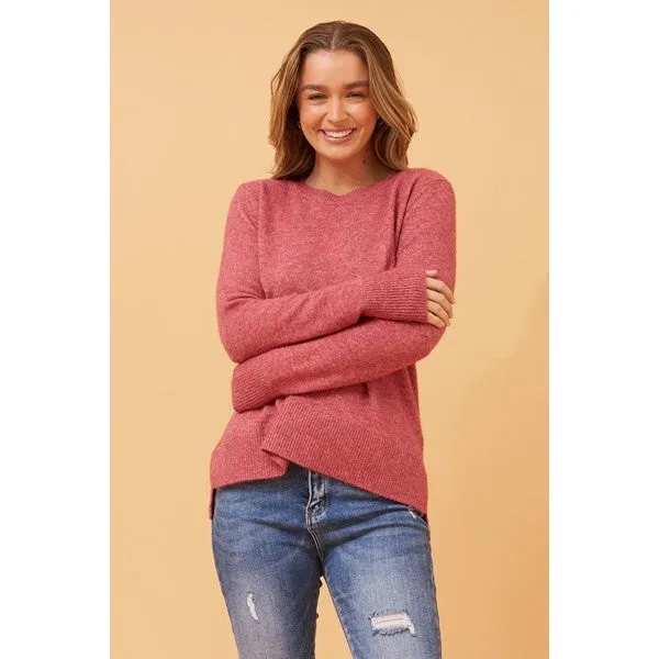 BRIONY HI LOW KNIT JUMPER