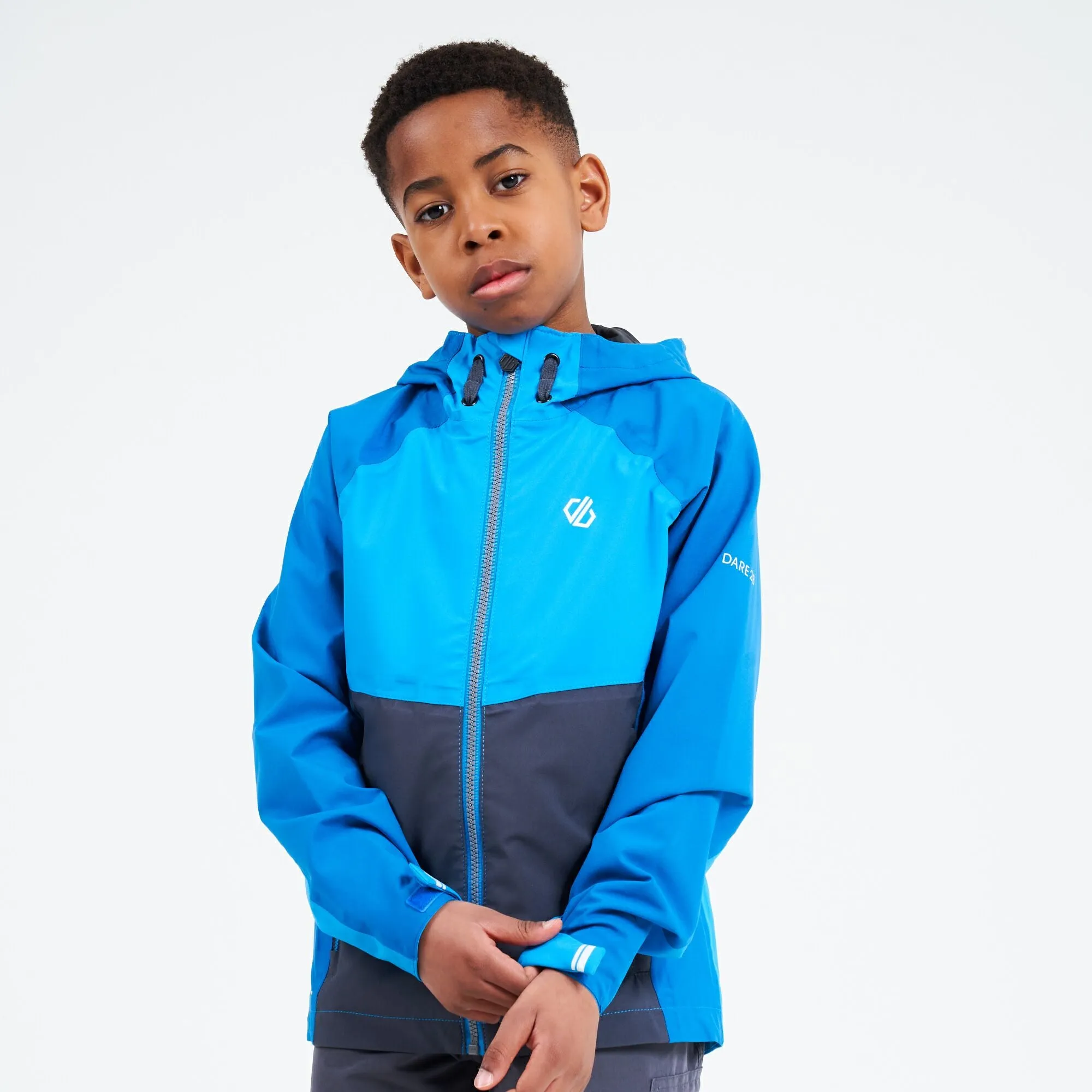 Dare2B Kids In The Lead Waterproof Jacket -PETROL BLUE