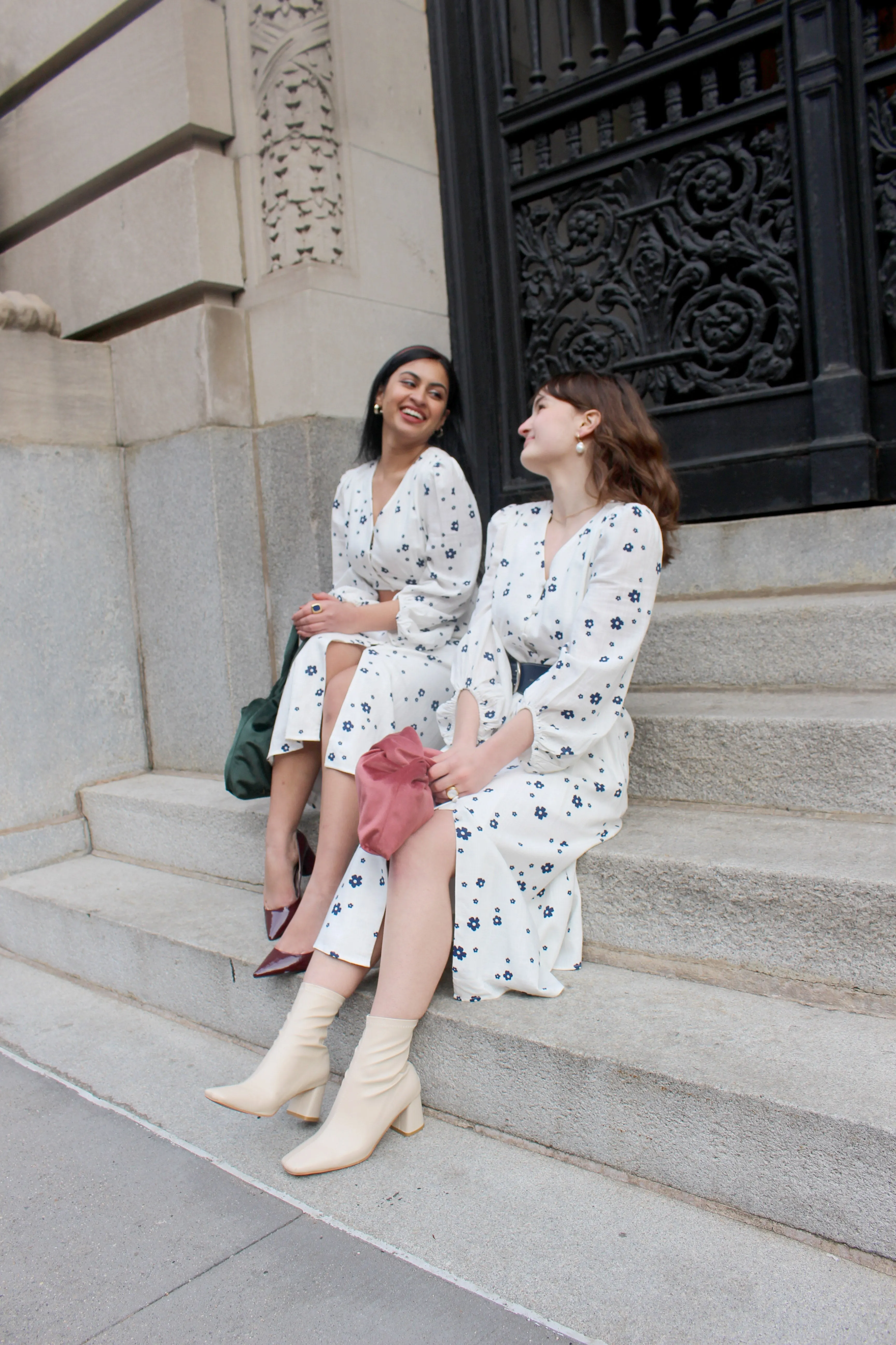 Emilee Dress - Ivory Print