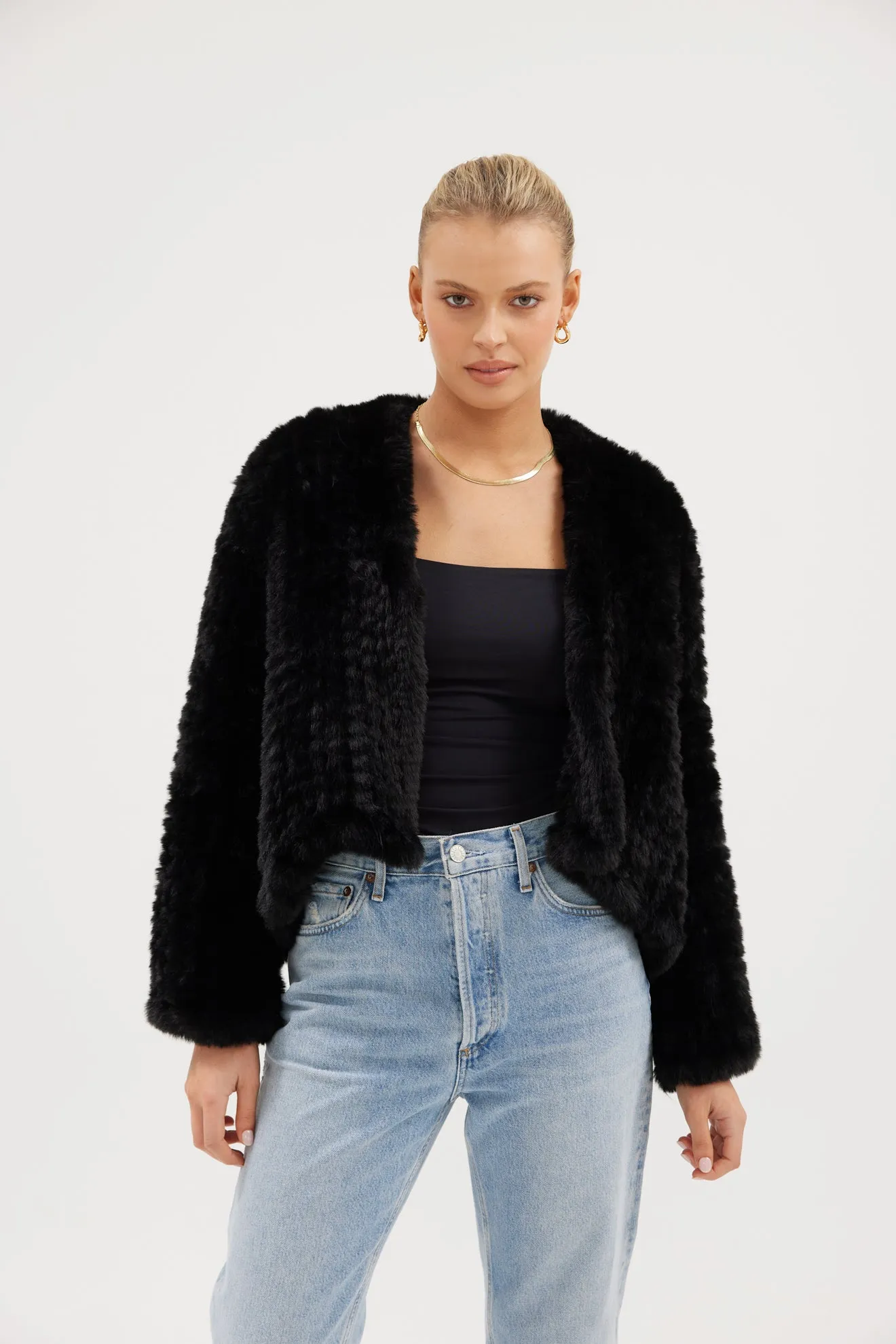 Faux Emma Jacket - Black