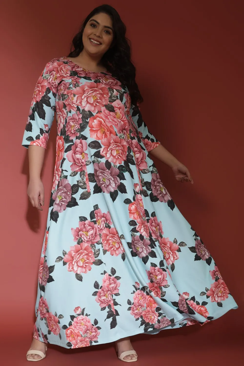 Floral Poetry Printed Long Dress