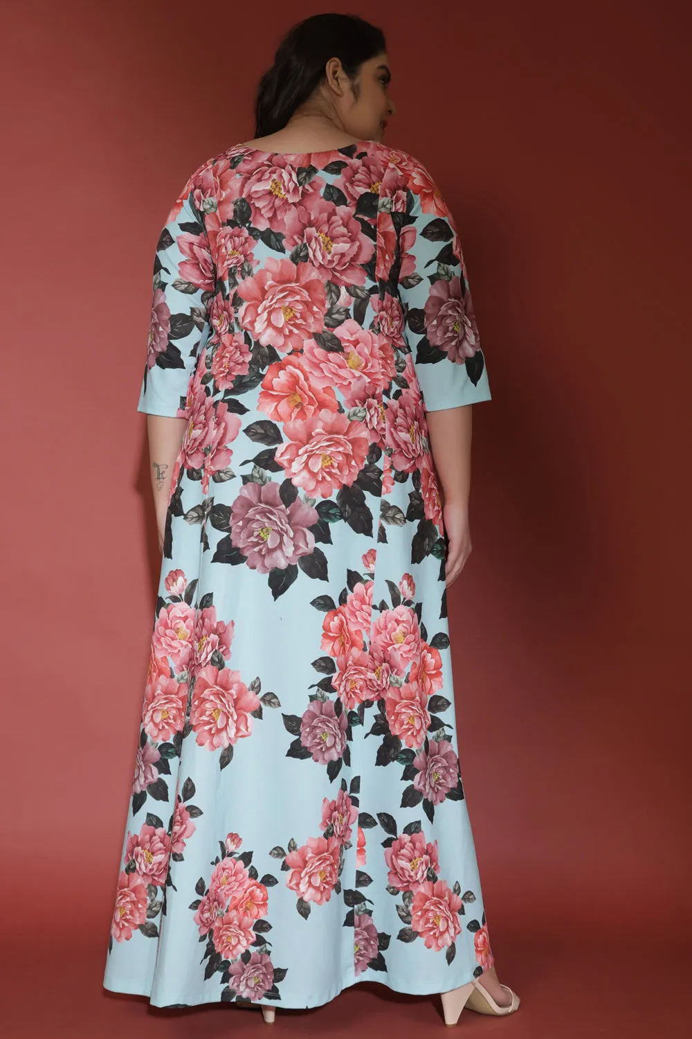 Floral Poetry Printed Long Dress