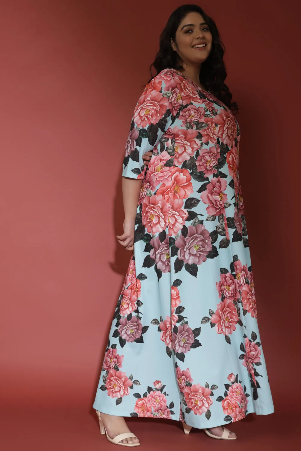 Floral Poetry Printed Long Dress