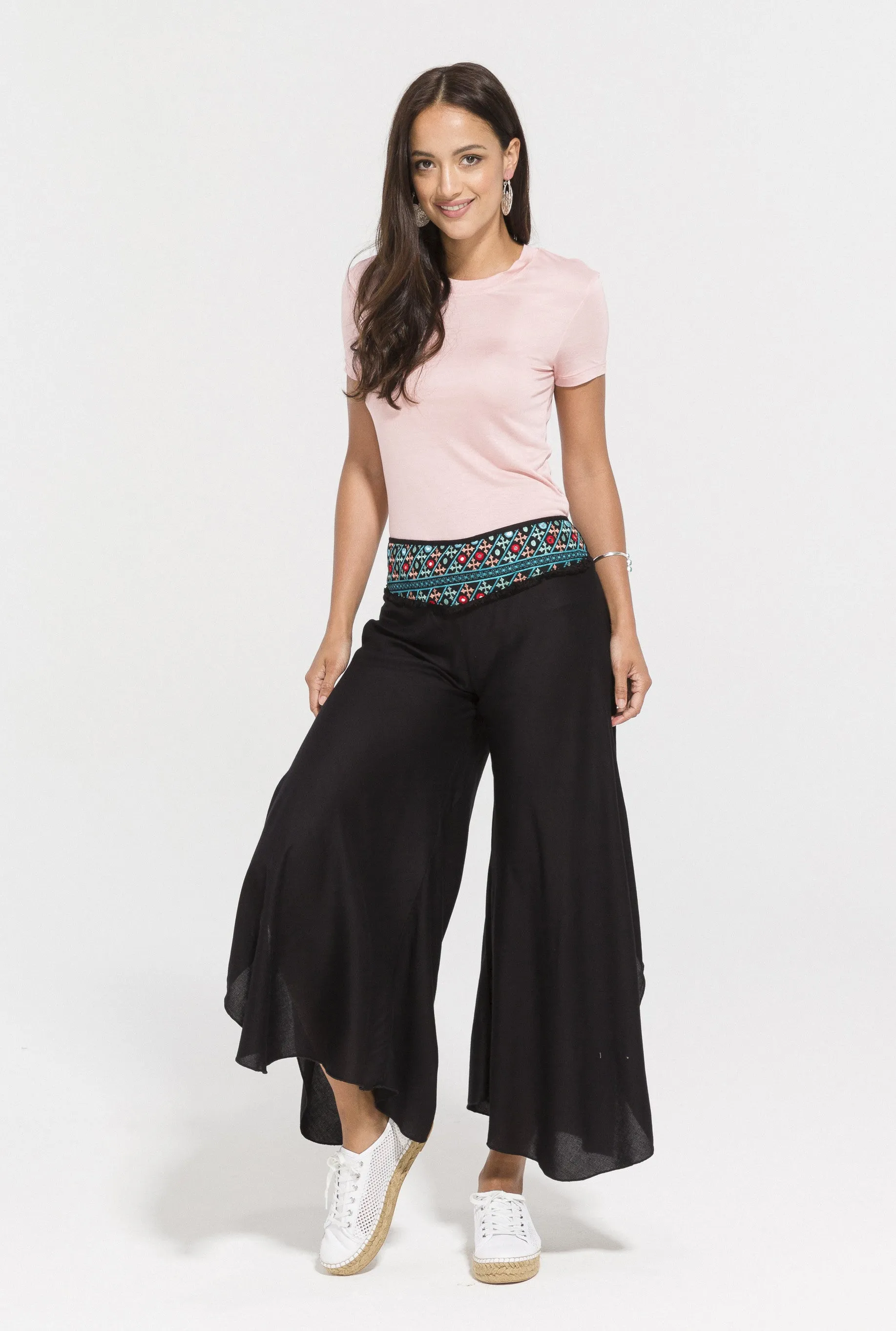 Jade Embroidered Pants