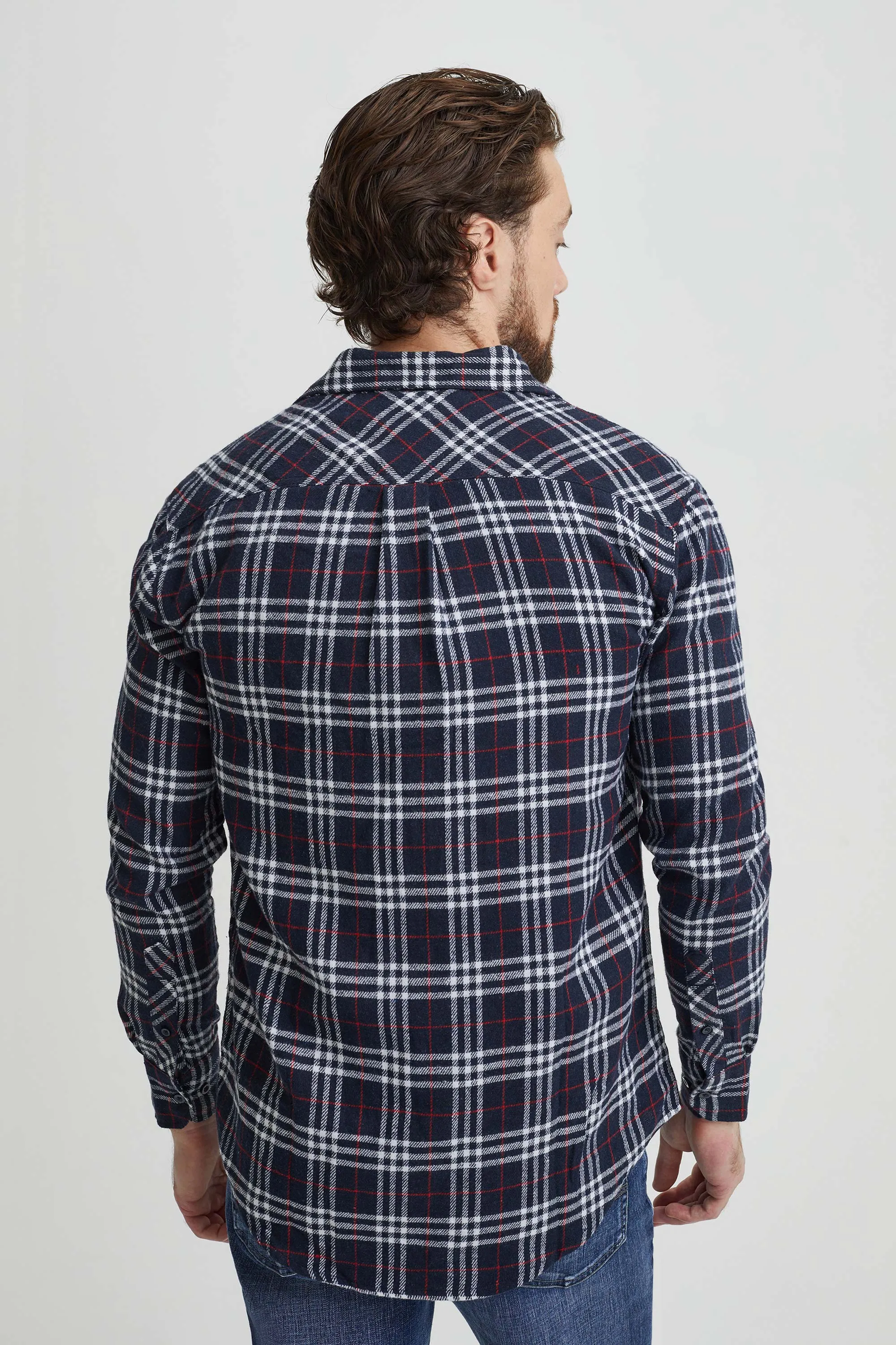 Regular flannel shirt printed tile