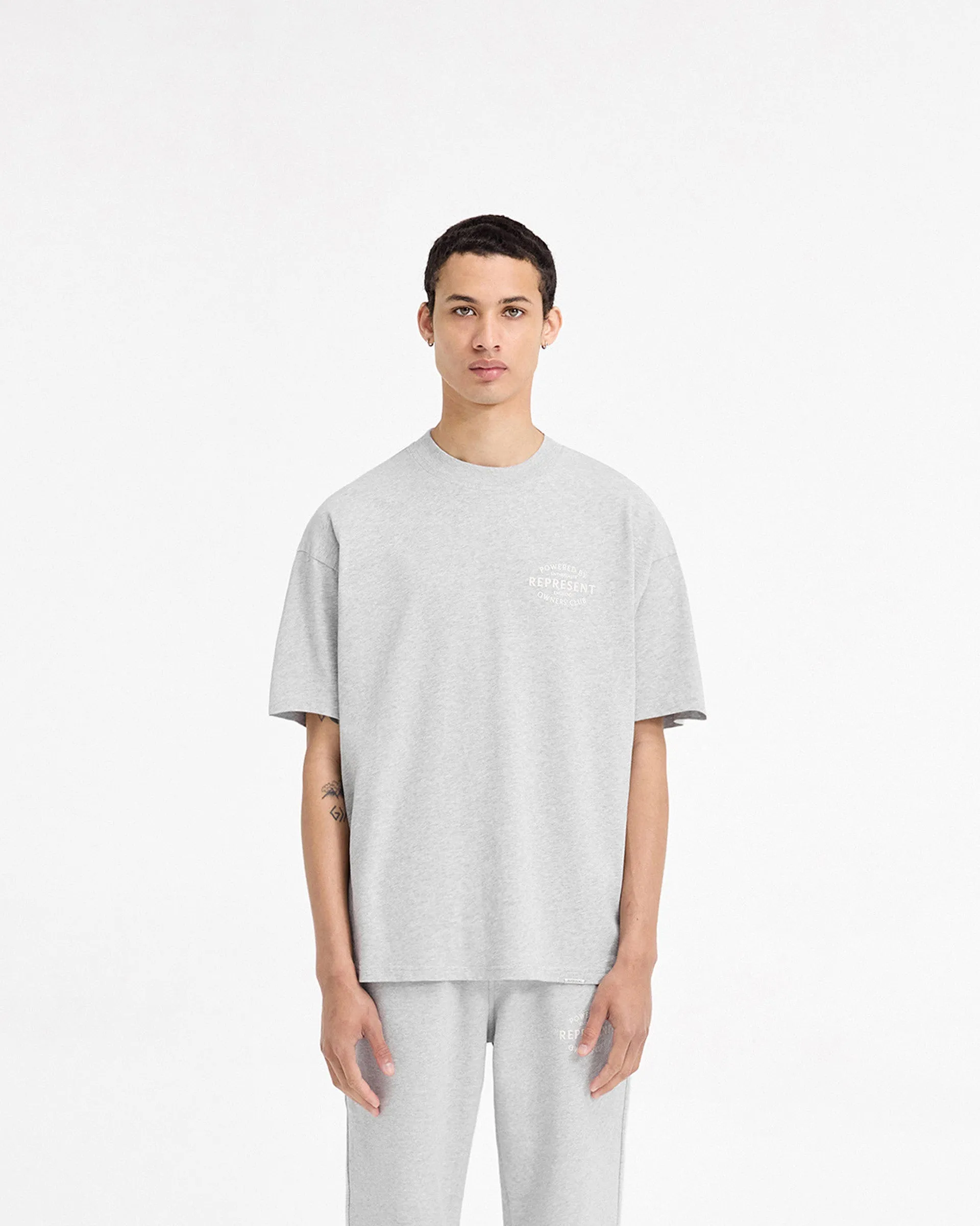 Represent Owners Club Stamp T-Shirt - Ash Grey