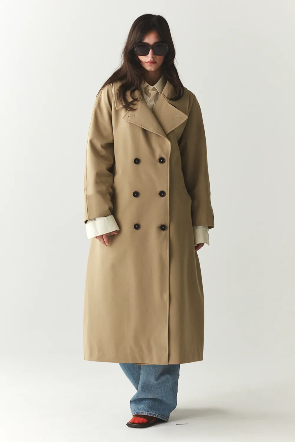 ROOMY TRENCH SS'24 BEIGE