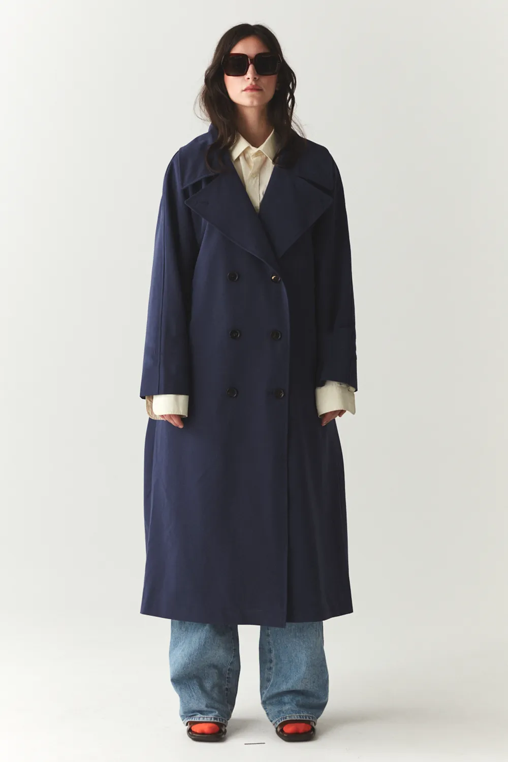 ROOMY TRENCH SS'24 NAVY