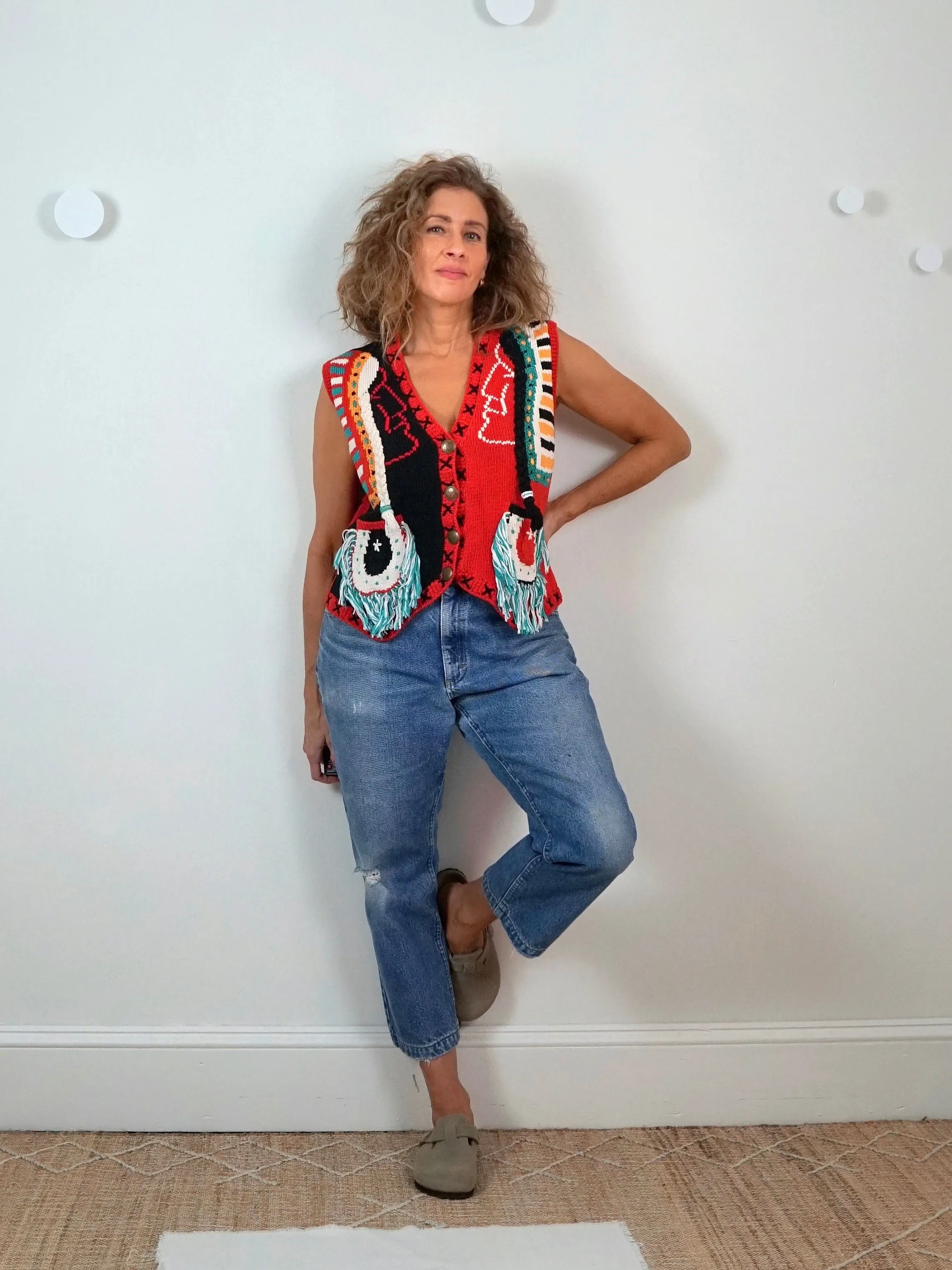 Vintage 80's Berek Native American Vest