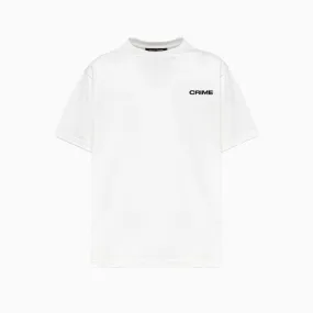 WOMEN'S LOOSE FIT CREW NECK T-SHIRTWHITE